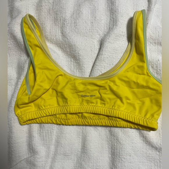outdoor voices bathing suit top - yellow - Picture 2 of 2